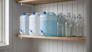 Vatten i kris: 3–5 liter per person och dygn – dunkar och förvaring